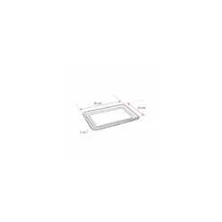Plateau rectangulaire 35 x 24 noir - par 50