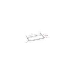 Plateau terrine noir PET 35 x 16 cm - par 50