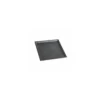 Plateau texturé ardoise ps noir 24 x 24 cm - par 10