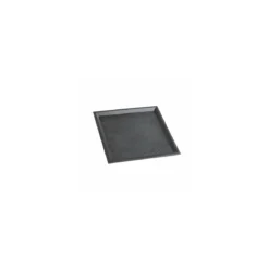 Plateau texturé ardoise ps noir 24 x 24 cm - par 10