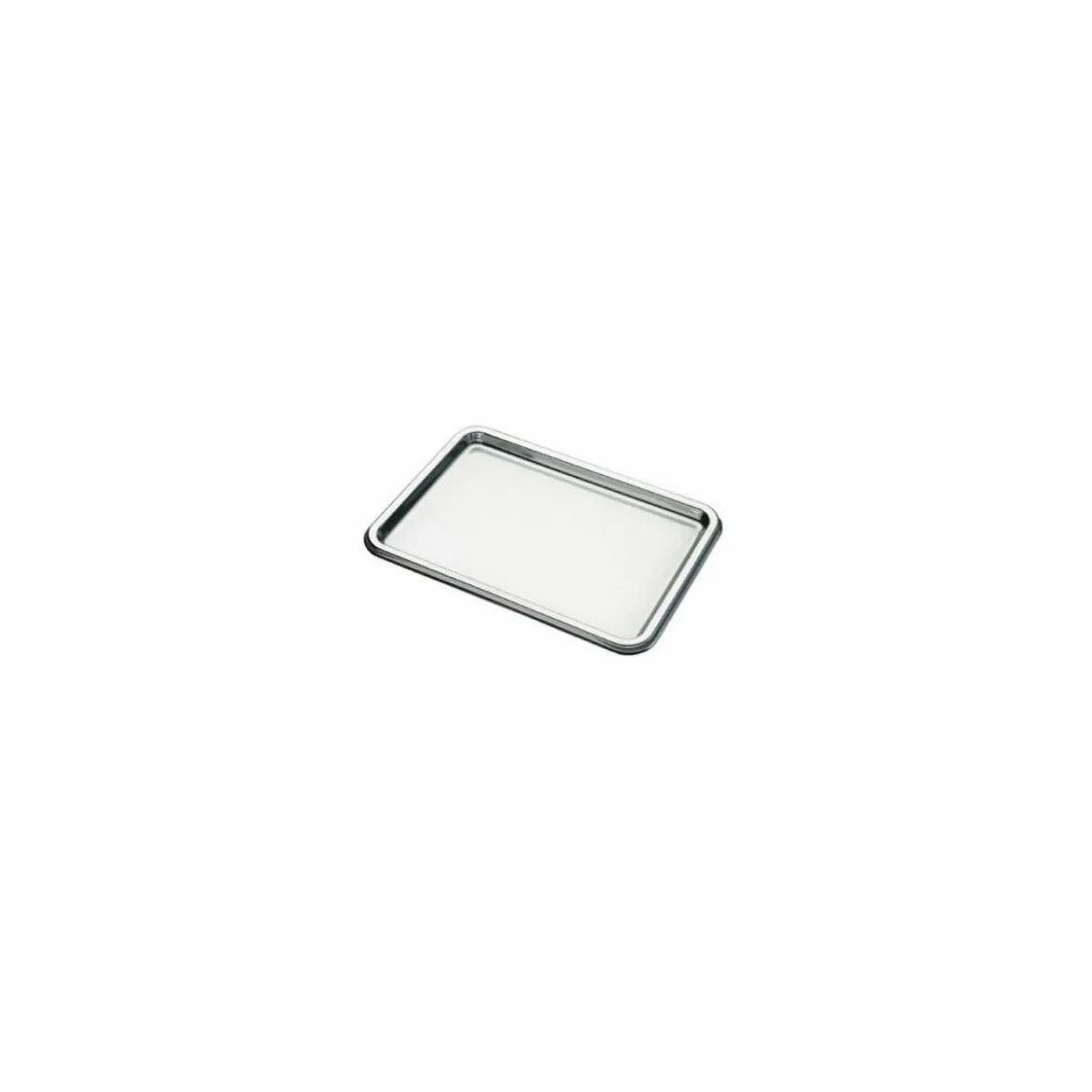 Plateau traiteur rectangulaire argent 35 x 24 cm - par 5