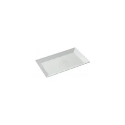 Plat glacière mélamine blanc 26 x 16,5 x 2 cm