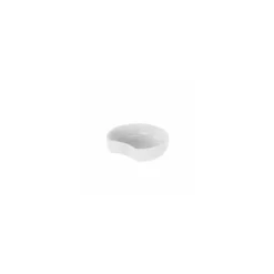 Plat mélamine Crescent blanc 22,5 x 20,8 x 6 cm
