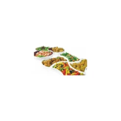 Plat mélamine Crescent blanc 30 x 27,8 x 6,3 cm