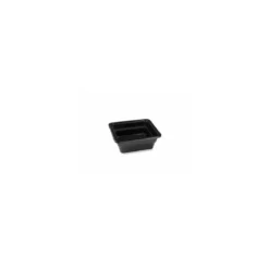 Plat mélamine noir GN 1/6 17,6 x 16 x 6,5 cm