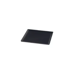 Plat mélamine noir Vestah GN 1/2 H. 1,2 cm