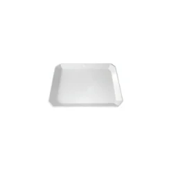 Plat octogonal mélamine blanc 32 x 20 x 3 cm