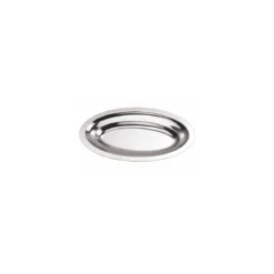 Plat ovale inox 46 x 31 x 2,3 cm
