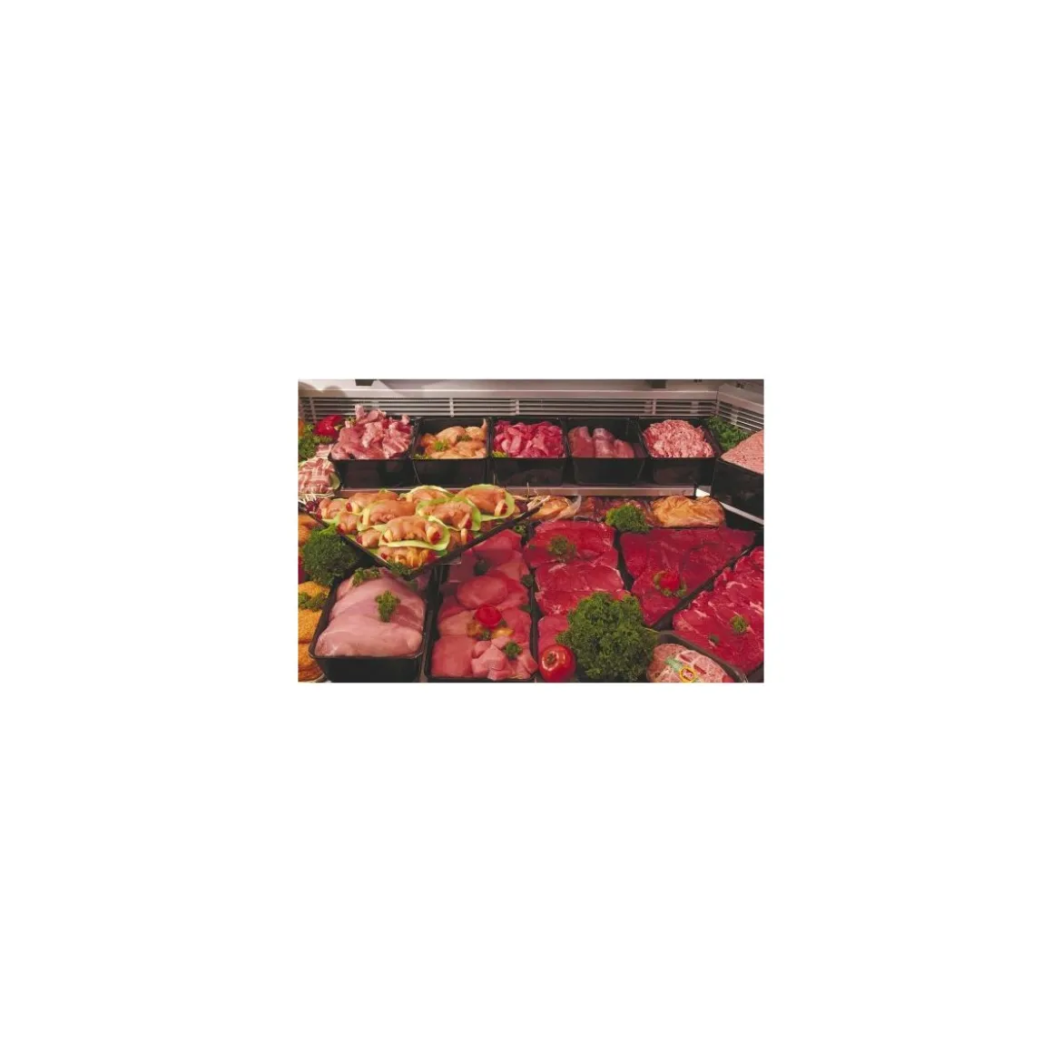 Plat plexi GN 2/5 noir H. 1,7 cm 53 x 20 cm