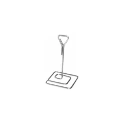 Porte étiquette à pied inox carré 10 cm - par 3