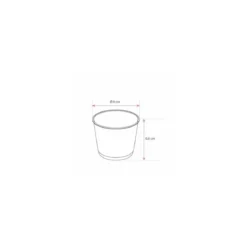 Pot à dessert plastique transparent 200 ml - par 50