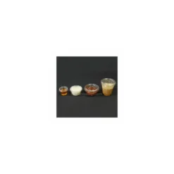 Pot à sauce plastique transparent Delipack 100 ml - par 100