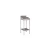 Pupitre inox sur pieds avec couvercle