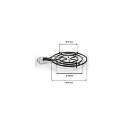 Réchaud à paella ø 80 cm avec thermocouple et piètement Garcima