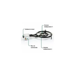 Réchaud à paella Pro ø 40 cm avec thermocouple Garcima