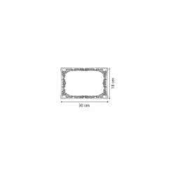 Rectangle dentelles papier blanc 30 x 18 cm - par 250