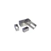 Rectangle inox 9 x 3,5 x 3 cm