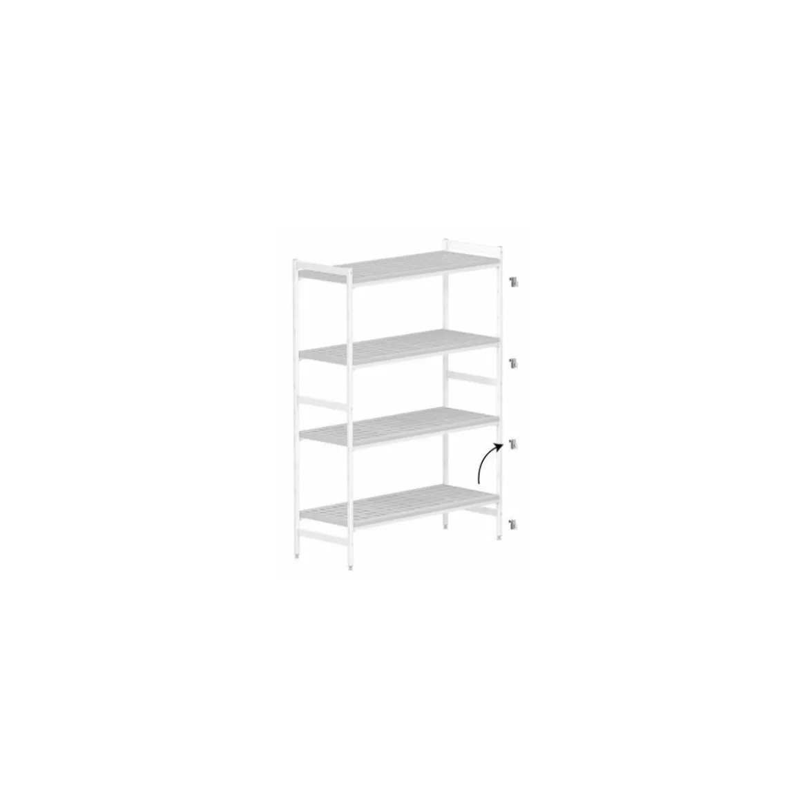 Retour d'angle pour rayonnage Fermostock 5711 36 x 46 cm