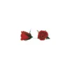 Rose rouge à piquer ø 8 x 7 cm - par 25