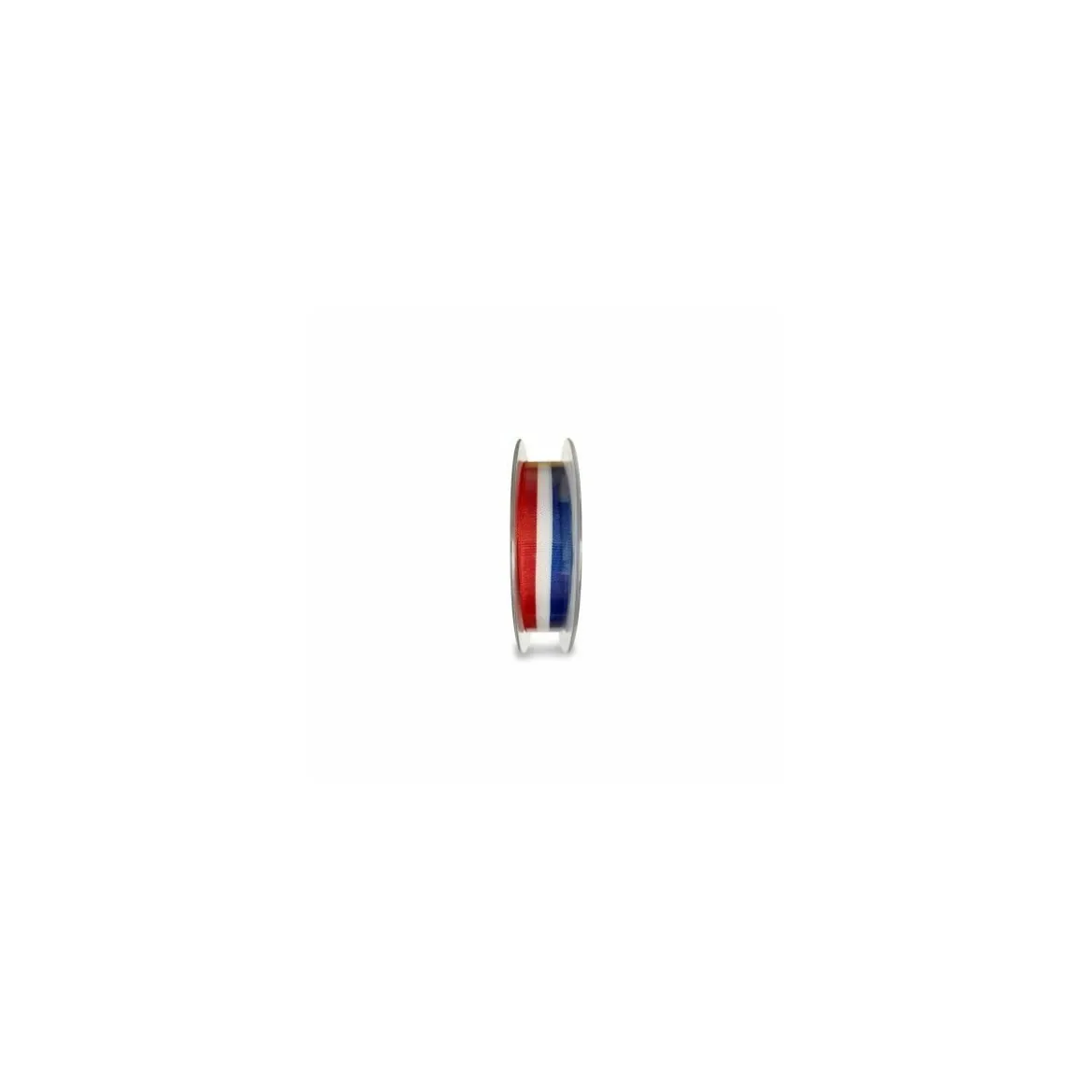 Ruban bleu blanc rouge 16 mm x 25 m - à l'unité
