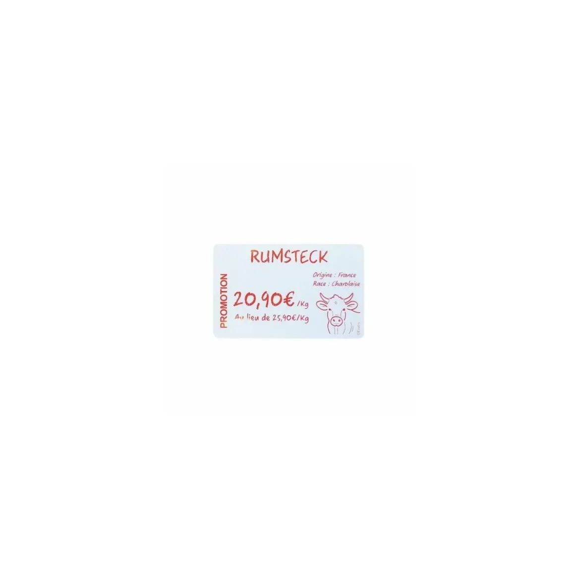 Ruban d'impression rouge imprimante Edikio Flex et Duplex carte PVC