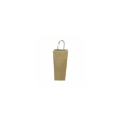 Sac bouteille kraft brun vergé 14 + 8 x 39 cm - par 50