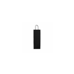 Sac bouteille kraft noir vergé 14 + 8 x 39 cm - par 50