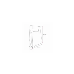 Sac bretelles BD 50 microns vert 26 x 6 x 45 cm - par 500