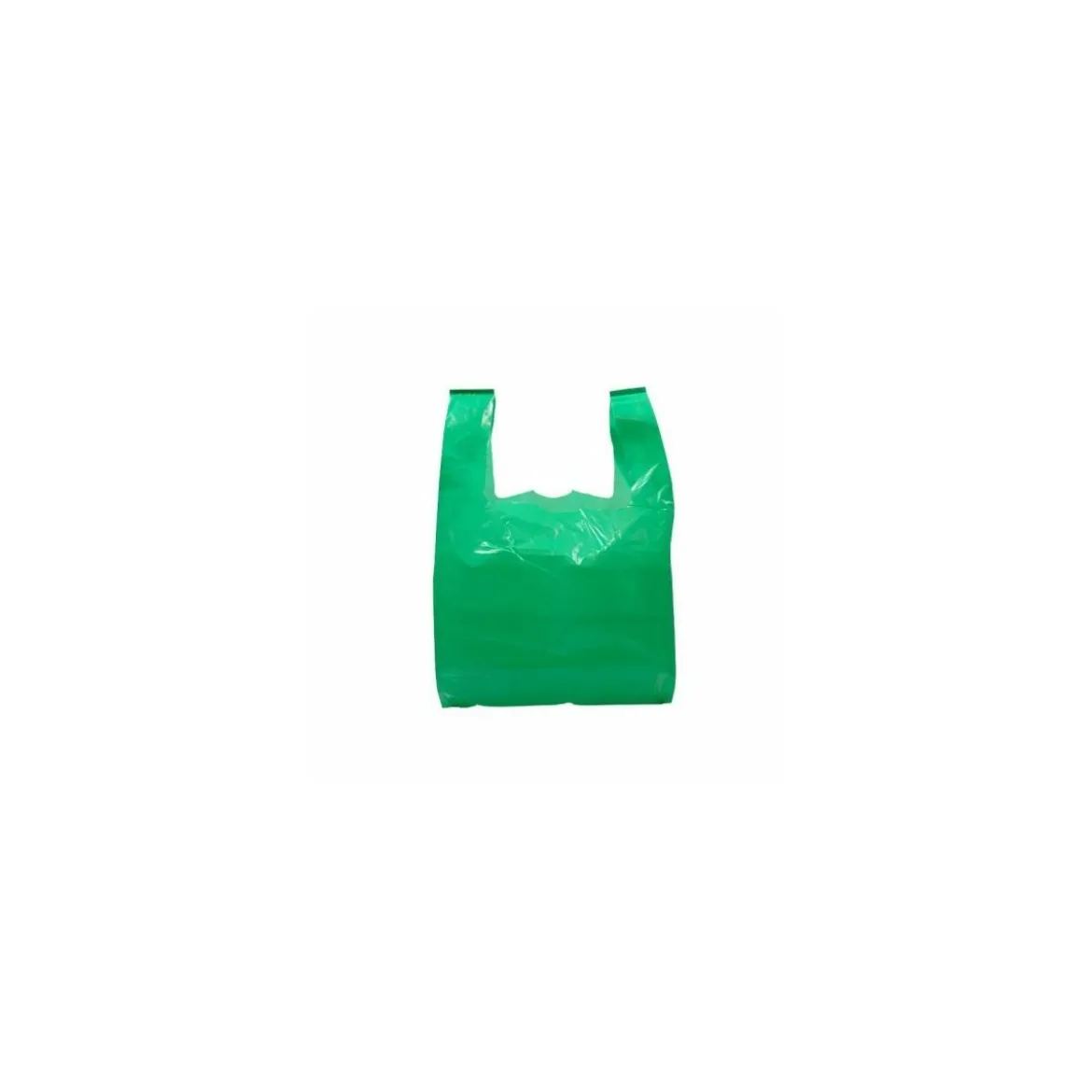 Sac bretelles BD 50 microns vert 26 x 6 x 45 cm - par 500