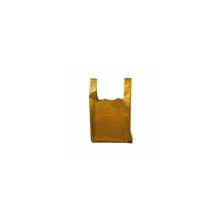 Sac bretelles or PEBD 50 µ 45 x 26 + 6 cm - par 500