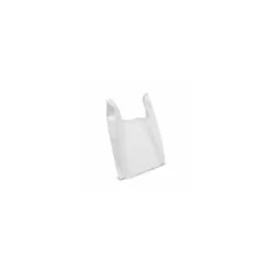 Sac bretelles plastique BD 50 microns blanc 21 x 6 + 6 x 40 cm - par 1000