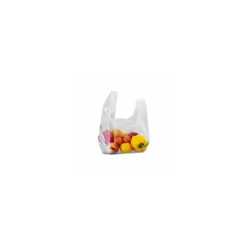 Sac bretelles translucide PEBD 50 µ 45 x 26 + 6 cm - par 500