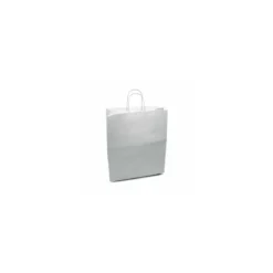 Sac cabas argent à poignées torsadées 35 x 14 x 40 cm - par 50