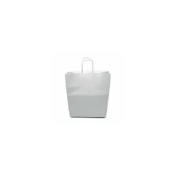 Sac cabas argent à poignées torsadées 35 x 14 x 40 cm - par 50