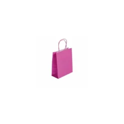 Sac cabas rose à poignées torsadées 35 x 14 x 40 cm - par 50