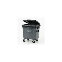 Sac container PEBD noir 30µ 750L - par 50