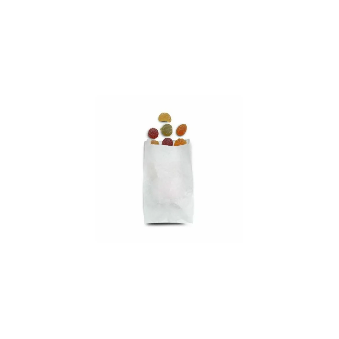 Sachet croissants papier kraft blanc 12 + 5 x 21 cm (n°102) - par 1000