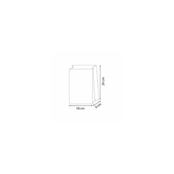 Sachet croissants papier kraft blanc 18 + 8 x 29 cm (n°105) - par 1000