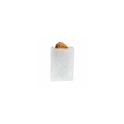 Sachet croissants papier kraft blanc 14 + 7 x 22 cm (n°103) - par 1000