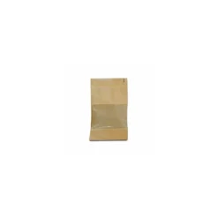 Sachet Doypack kraft brun avec zip et fenêtre 16 + 8 x 27 cm - par 100