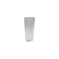 Sachet fond plastique argent 10 x 18 cm - par 100