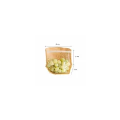 Sachet kraft fermeture auto-adhésive TURTLE PACK 20 x 15 x 4 cm - par 100