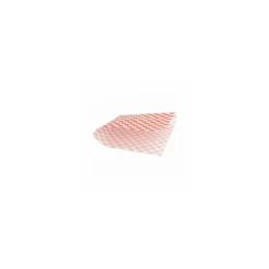 Sachet kraft ouvert 2 côtés damier rouge 17 x 18 cm - par 500