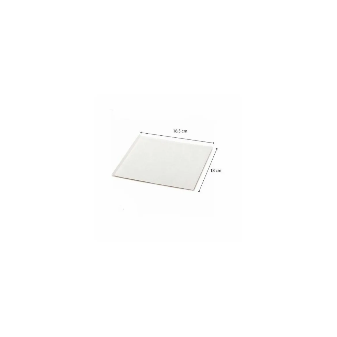 Sachet kraft ouvert sur 2 côtés blanc 18 x 18,5 cm - par 100