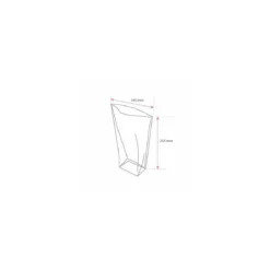 Sachet plastique écorné 14,5 x 25,5 cm - par 100