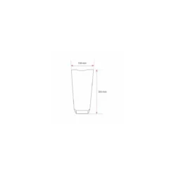 Sachet plastique fond carton "Dentelle or" 14 x 30,5 cm - par 100