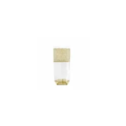 Sachet plastique fond carton "Dentelle or" 12 x 26 cm - par 100