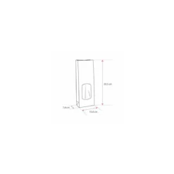 Sachet SOS kraft brun vergé avec fenêtre 13,6 + 7,5 x 31,5 cm - par 100