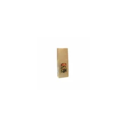 Sachet SOS kraft brun vergé avec fenêtre 13,6 + 7,5 x 31,5 cm - par 100
