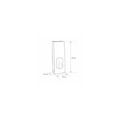 Sachet SOS kraft brun vergé avec fenêtre 10 + 5,5 x 29 cm - par 100